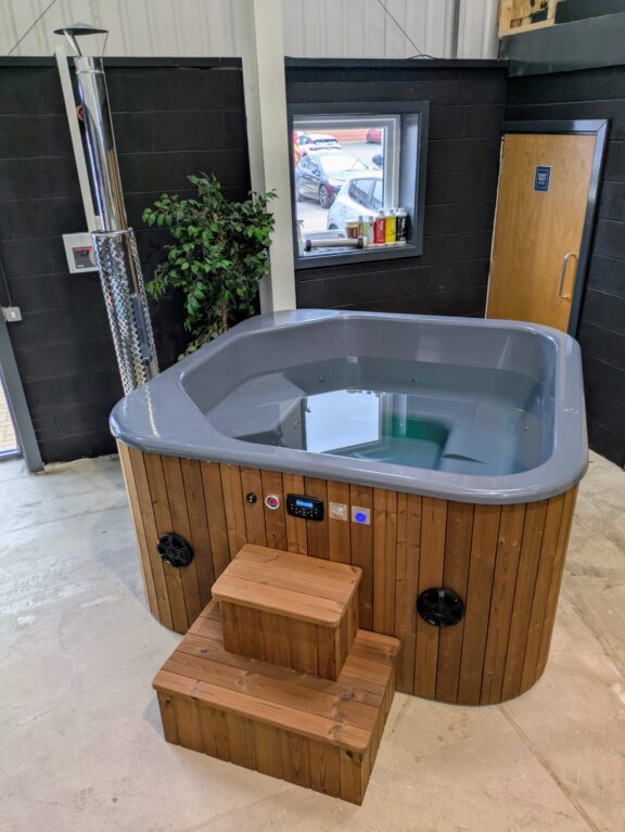 Arbour Cube Wood Fired Hot Tub