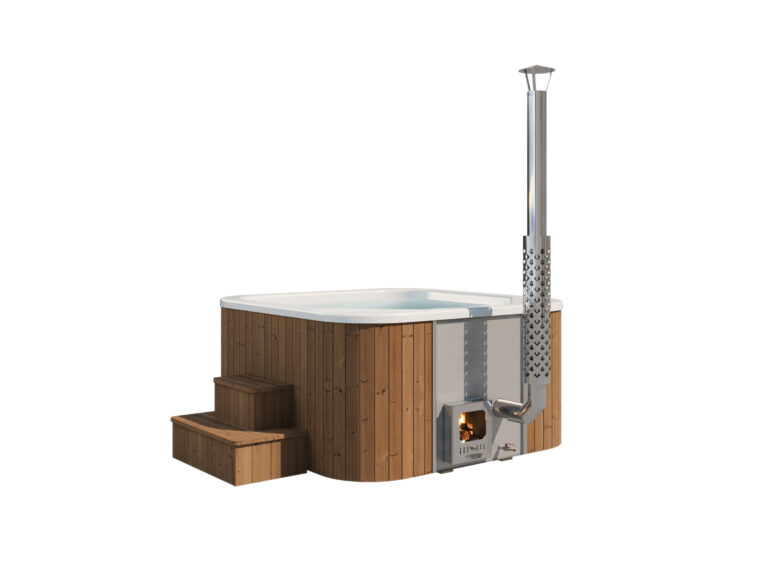 Arbour Cube Wood Fired Hot Tub